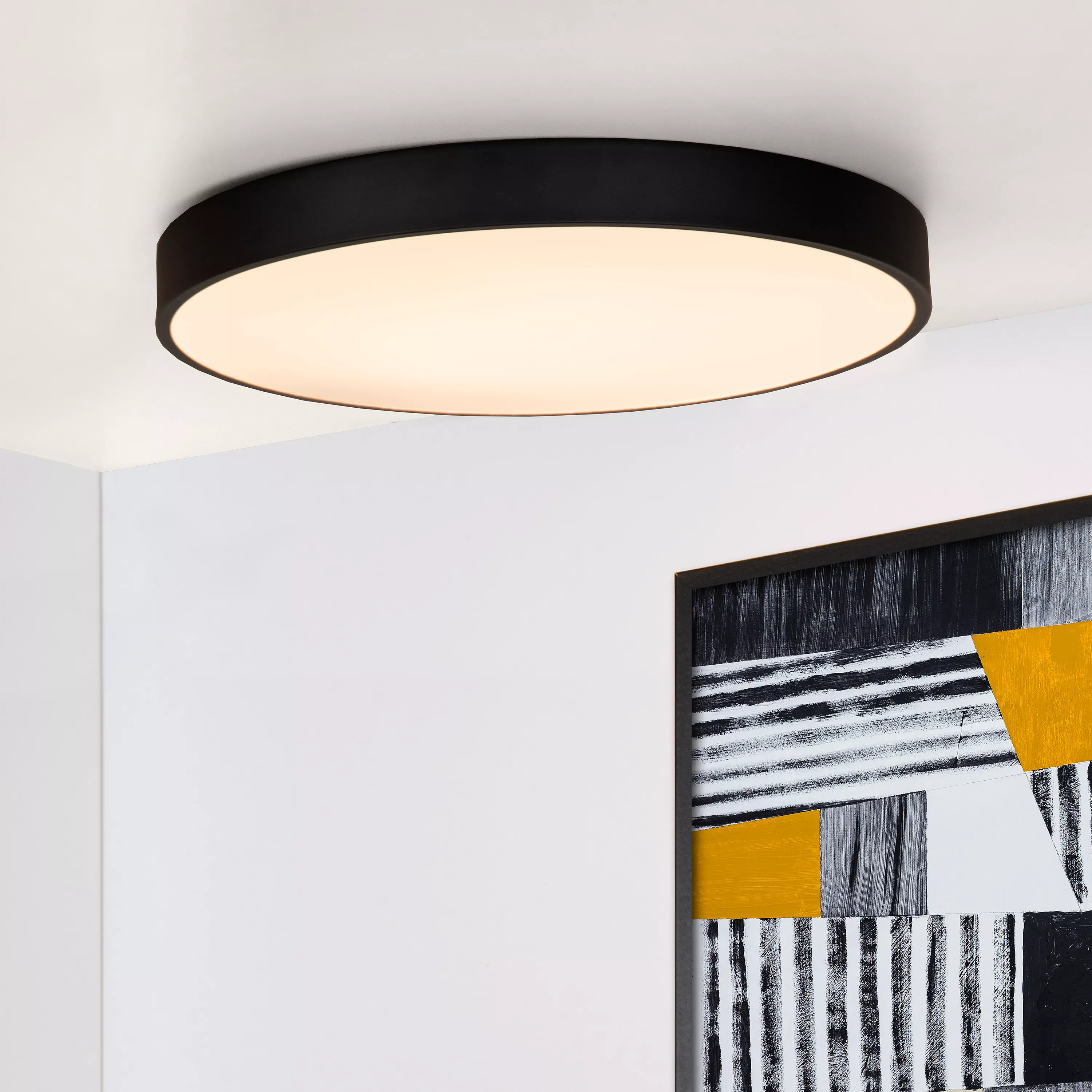 Lámpara Techo LED UNAR Lucide - Ø49.5 Cm, 3 Niveles De Luz, 36W 2700K, Oro Mate/latón